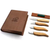 BeaverCraft S07 Basic Knives Set of 4 Knives in a Book