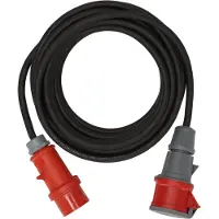 Brennenstuhl 1169370250, 25 m, Ulkona, IP44, Öljynkestävä, UV-kestävä, Musta, Punainen, 400 V