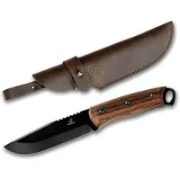 BeaverCraft Tools eräpuukko 250 mm, hiiliteräs, pähkinäpuu, kotelo