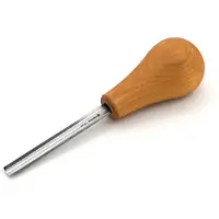 BeaverCraft Palm Chisel P8-08 Straight Rounded Sweep No. 8, 8 mm, hand gouge