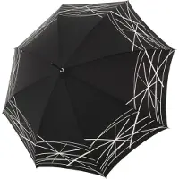 Doppler Elegance Pitkävartinen sateenvarjo 91 cm Musta