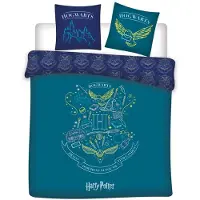 Aymax Harry Potter Sininen kahden hengen pussilakanasetti 240×220cm, 63x63 cm Mikrokuitua