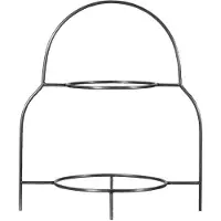 House Doctor Plate Stand, Hdsana, Silver Finish - Silver - 32X21.7X37CM