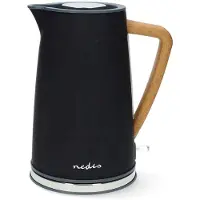 Nedis Electric Kettle | 1.7 l | Soft-Touch | Black | Rotatable 360 degrees | Concealed heating element | Strix&reg; controller | Boil-dry protection