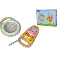 Simba -Dickie – Eichhorn Peppa Pig Music Set for Kids 2-Piece Hand Drum and Xylophone with Hammers 12m+ (109265761)