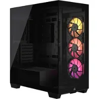 Corsair iCUE LINK 3500X -miditornikotelo RGB-valaistuksella, musta
