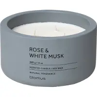 Blomus Scented Candle Flintstone Rose White Musk 400 g