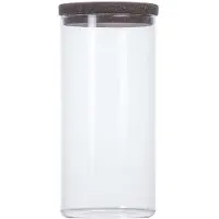 Sagaform - Nature Säilytyspurkki 1,5 L Kirkas/Ruskea