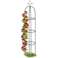 Relaxdays Puutarhagrilli "Tower" 200x40cm, vihreä väri
