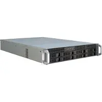 Inter-Tech IPC 2U-2408, Teline, Palvelin, Musta, Ruostumaton teräs, ATX, EATX, mikro ATX, Mini-ITX, SSI EEB, Terästä, HDD, Verkko, Teho (88887117)