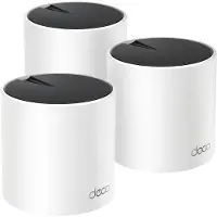 TP-LINK DECO X55 (3-Pack), Valkoinen, Sisäinen, Verkkoreititin, Kaksitaajuus (2,4 GHz/5 GHz), Wi-Fi 6 (802.11ax), 3000 Mbit/s