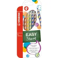 Stabilo colored pencils EASYCOLOR R 6-STK ASS. For righthanded