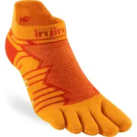 Injinji Men's Ultra Run No-Show Desert Orange Urheilusukat S (37-40)