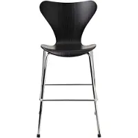 Fritz Hansen 3177 Series 7 Junior -tuoli, kromi Black