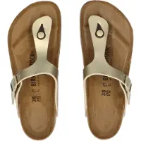 Birkenstock for woman. 1016108 Gizeh Birko-Flor Sandals (Regular Fit) gold (41), Flat, None, Casual