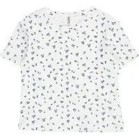 Kids Only Kogbella Life Short Aop S/S Top Jrs Noos - White - 122-128