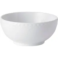 Royal Copenhagen - White Fluted Half Lace 15 cm Valkoinen