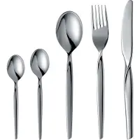 Gense Bestiksæt Twist 60 Dele Blank Stål - Silver - ONE SIZE