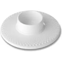 Lyngby Porcelæn - Rhombe Pöytäkynttilänjalka 14,5 cm Valkoinen
