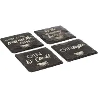 Just Slate - Lasinalunen Gin 4 kpl