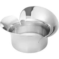 Georg Jensen Bloom pöytäkynttilänjalka, ruostumaton teräs