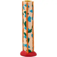 Villa Collection Styles kynttilänjalka täplät 21 cm Blue-orange