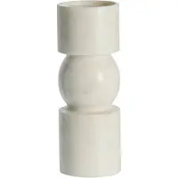 Lene Bjerre Ellia Candlestick - White - H:23CM x 9
