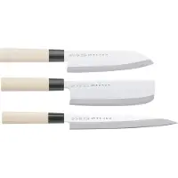 Satake Houcho -veitsisetti, nakiri, sashimi & santoku 3 osaa