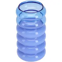 Design Letters Bubble 2-in-1 vaasi ja kynttilänjalka 13,5 cm Blue