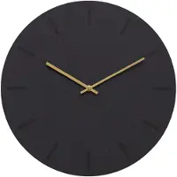 Hemverk - Gunpowder väggklocka 38 cm Tummanharmaa/Kulta