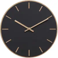 Hemverk - Nero Seinäkello 28 cm Musta/Kupari