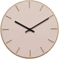 Hemverk - Powder Seinäkello 28 cm Vaaleanpunainen/Musta