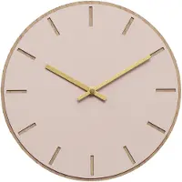 Hemverk - Powder Seinäkello 28 cm Vaaleanpunainen/Kulta