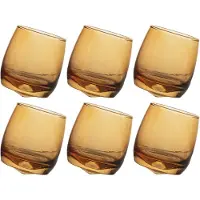 Sagaform lasit pyöristetyllä pohjalla 30 cl 6-pack. Amber