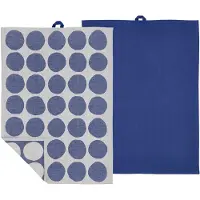Bastian - Bubbles Keittiöpyyhe 50x70 cm 2 kpl Royal Blue