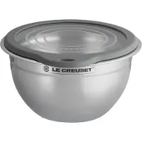 Le Creuset - Kulho lasikannella 19 cm 1,4 L Teräs/Harmaa