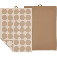 Bastian - Bubbles Keittiöpyyhe 50x70 cm 2 kpl Warm Taupe