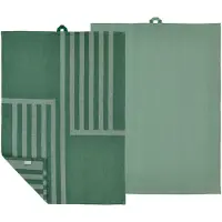 Södahl - Reflection Keittiöpyyhe 50x70 cm 2 kpl Pine Green