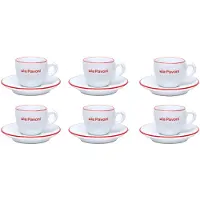 Smeg - Espressokuppi 7,5 cl 6 kpl Valkoinen