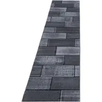 Ayyildiz Teppiche Matto Plus Black 8007, 80x300 cm