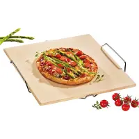 Küchenprofi Suorakulmainen pizzakivi, jossa teline, 38 cm