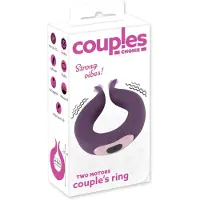 Couples Choice - ladattava penisrengas kahdella moottorilla - violetti