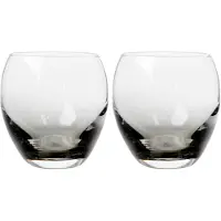 Denby - Halo/Praline Tumbler-lasi 39 cl 2 kpl Musta/Kirkas