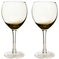 Denby - Halo/Praline Punaviinilasi 46 cl 2 kpl Musta/Kirkas