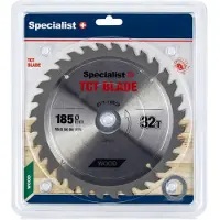 Specialist Katkaisuterä puulle Wood; 185x1,4x30/20/16 mm; Z32