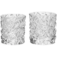 Orrefors - Carat Kynttilälyhty 8 cm & 9,3 cm