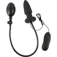 You2Toys - anustappi vibraattori pumpattava musta