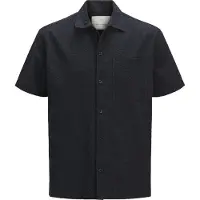 Jack & Jones Jprcceaston Seersucker S/S Shirt Ln - Black - S