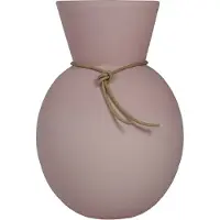 Nybro Crystal - Happy Maljakko 25 cm Vadelmakerma