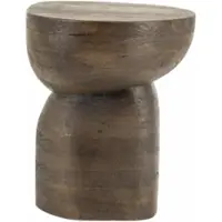 By-Boo Side table Cobble - brown 37x30x46 cm